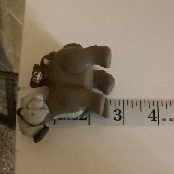 Vtg Disney 101 Dalmatians Colonel Dog & Sergeant Tibbs Cat Toy Figure - Picture 4 of 5